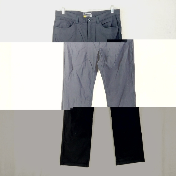 Eddie Bauer Black Mid-Rise Straight Leg Ankle Pants 3769 - Picture 1 of 7